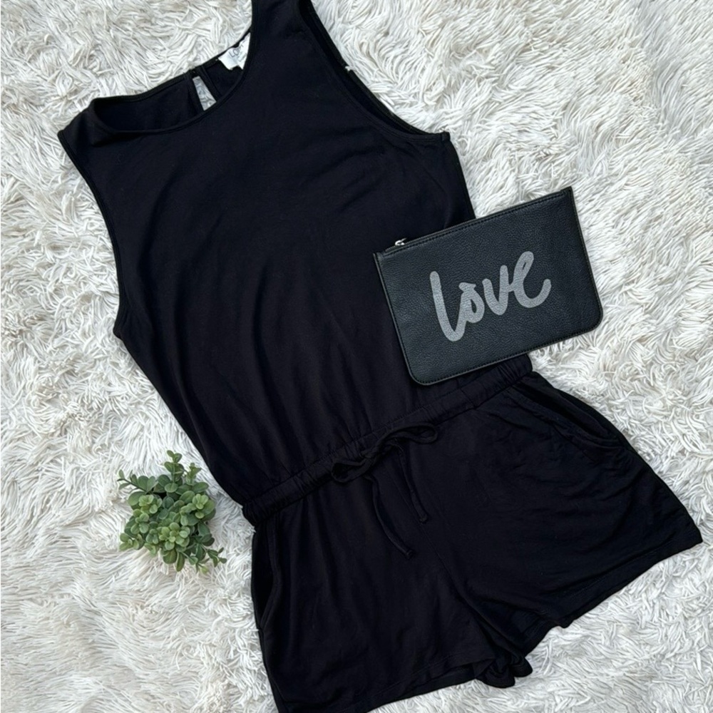 Loft Outlet Sleeveless Tank Romper 💗 Black